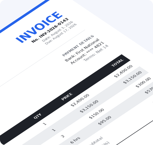 Automated invoicing